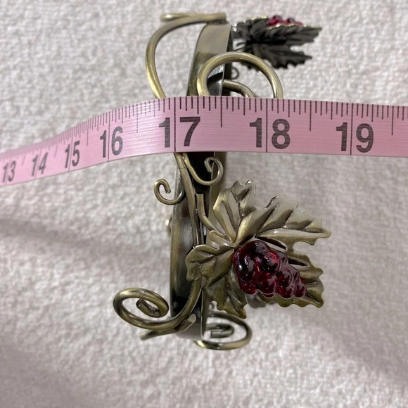 Vintage Party Lite Metal Candle Base Candle Holder Grapevine - Picture 10 of 11